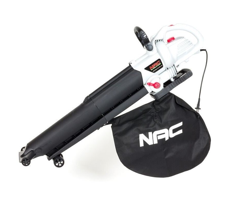 NAC VBE300A-AS-WS-CH Electric leaf blower 3000 W 270 km/h Black, White цена и информация | Oksapurustajad ja lehepuhurid | kaup24.ee