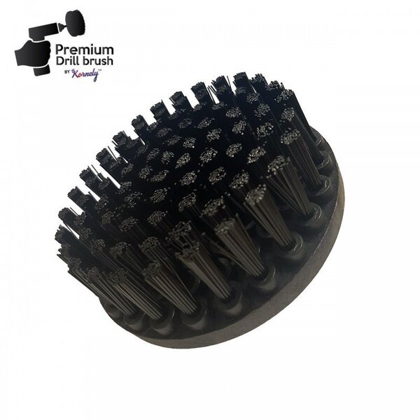 Premium klassi puhastushari Drill Brush by Kornely trellile - väga kõva,  must, 13 cm hind | kaup24.ee