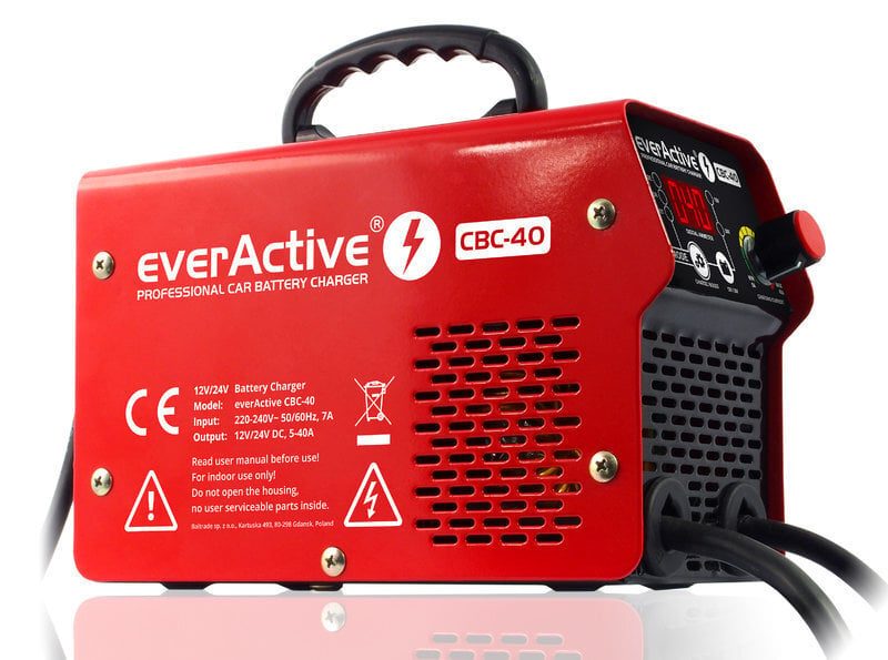 EverActive CBC-40 automaatne inverter 12/24V akulaadija koos 300A "boost" funktsiooniga цена и информация | Auto akulaadijad | kaup24.ee