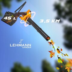 Bensiini lehepuhur Lehmann PE-50B цена и информация | Пылесосы для сбора листьев, измельчители веток, очистители тротуарной плитки | kaup24.ee