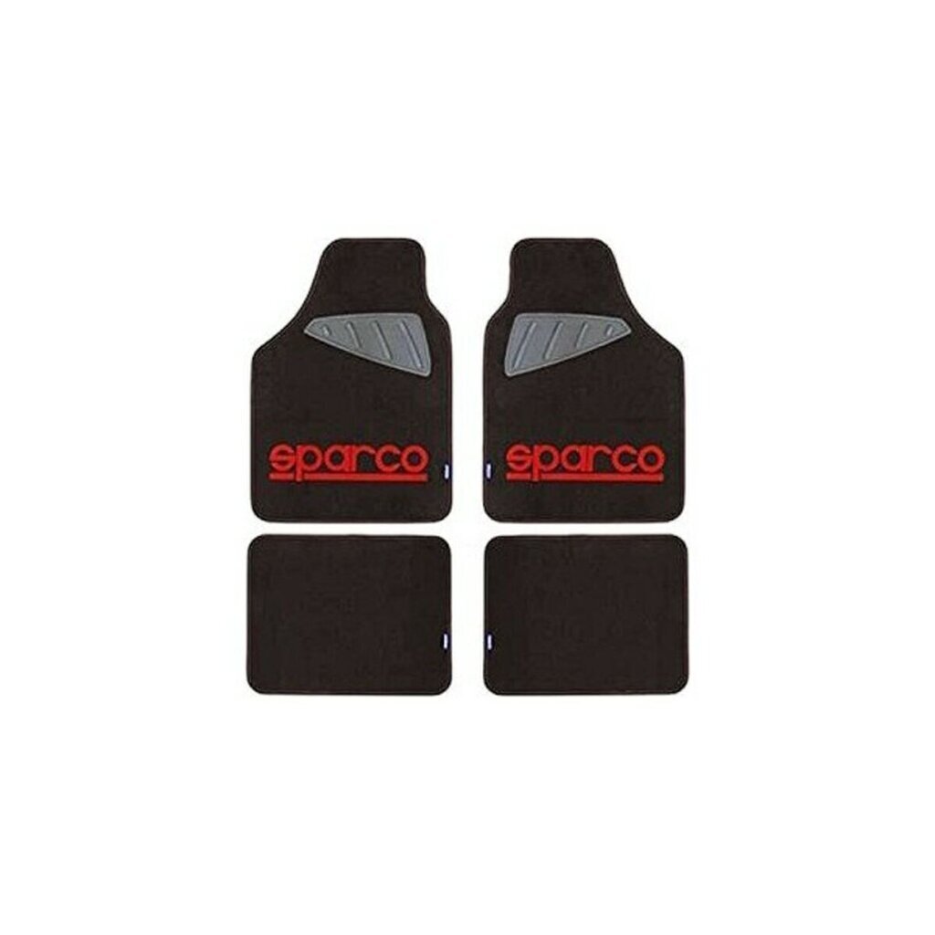 Auto põrandamattide komplekt Sparco SPC1903 Universal Black / Red (4 tk) hind ja info | Tekstiilmatid | kaup24.ee