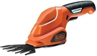 Aku muru- ja hekilõikur Black&amp;Decker GSL 200 3,6V цена и информация | Кусторезы, ножницы для газона | kaup24.ee