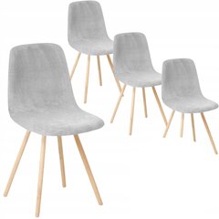 Чехлы для стульев в скандинавском стиле, 4 шт., светло-серые цена и информация | Чехлы для мебели | kaup24.ee