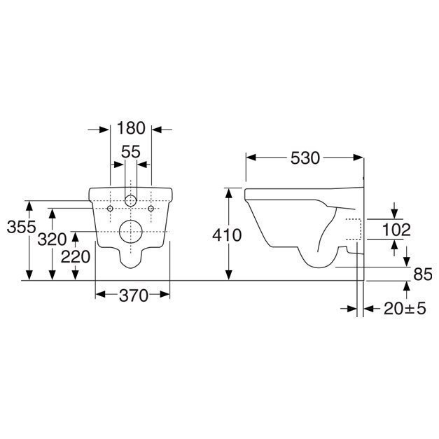 Gustavsberg Hygienic Flush 5G84HR01 seinapealne WC-pott koos SC kaanega цена и информация | WС-potid | kaup24.ee