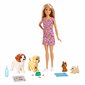Nukk Barbie ja 4 kutsikat hind ja info | Tüdrukute mänguasjad | kaup24.ee