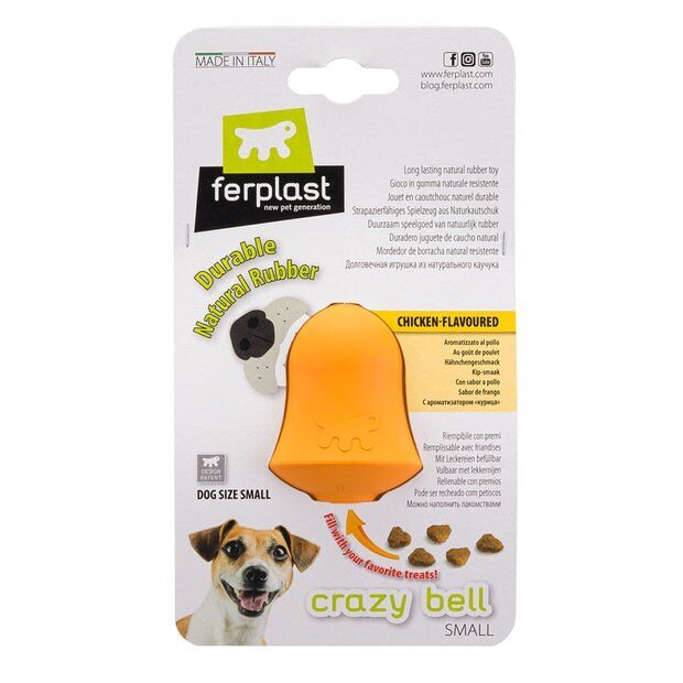 Mänguasi koertele Ferplast Crazy bell, S, oranž цена и информация | Mänguasjad koertele | kaup24.ee