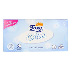 Бумажные салфетки Facial Cotton Foxy (90 штук) цена и информация | Ватная продукция, влажные салфетки | kaup24.ee