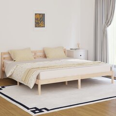 810450 Bed Frame Solid Wood Pine 200x200 cm hind ja info | Voodid | kaup24.ee