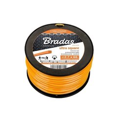 Леска для триммера Bradas ULTRA Square, 2,7 мм x 197 м (1,35 кг) цена и информация | Запчасти для садовой техники | kaup24.ee