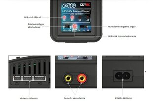 Зарядное устройство SkyRC e430 2-4S цена и информация | Запчасти для садовой техники | kaup24.ee