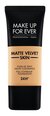 Matt jumestuskreem Make Up For Ever Matte Velvet Skin Liquid Full Coverage Foundation 24H, 30 ml, Y - 375 Golden Sand