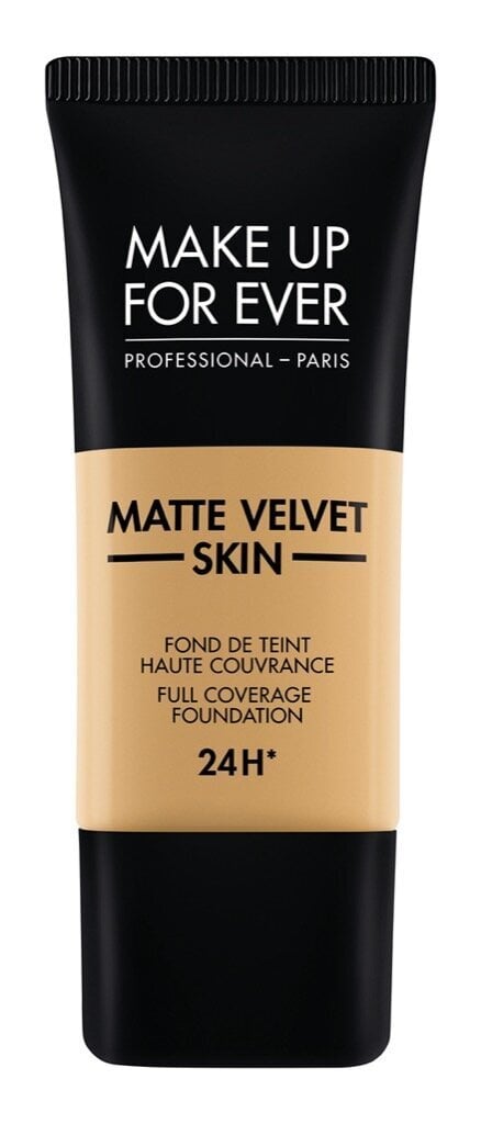 Matt jumestuskreem Make Up For Ever Matte Velvet Skin Liquid Full Coverage Foundation 24H, 30 ml, Y - 405 Golden Honey цена и информация | Jumestuskreemid, puudrid | kaup24.ee