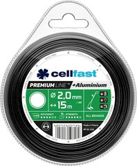 Леска для триммера Cellfast Premium 35-033, 2,4 мм x 15 м цена и информация | Запчасти для садовой техники | kaup24.ee