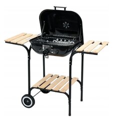 BBQ grill kaanega ja puidust riiulitega hind ja info | Grillid | kaup24.ee