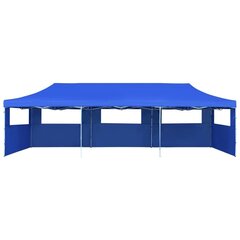 kokkupandav pop-up peotelk 5 külgseinaga, 870 x 291 x 315 cm, sinine цена и информация | Палатки | kaup24.ee