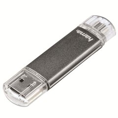 USB-pulk HAMA C-Laeta 124161, 16 GB, USB 3.1 Type-C, hõbedane hind ja info | Mälupulgad | kaup24.ee