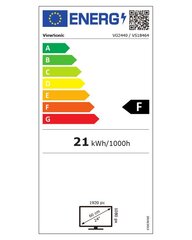 VIEWSONIC VG2440 24-tolline monitor 16:9 1920x1080 FHD SuperClear VGA HDMI DipsplayPort USB цена и информация | Мониторы | kaup24.ee