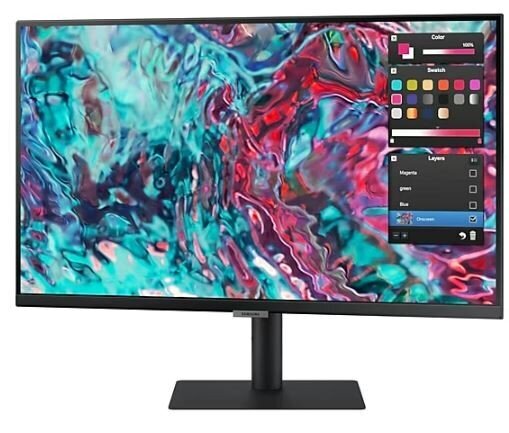 Samsung Monitor 27 tolli LS27B800TGUXEN IPS 3840x2160 UHD 16:9 1xHDMI 2xTB 4.0 (90W/15W) 3xUSB 3.0 LAN (RJ45) 5ms HAS+PIVOT lamedad kõlarid 3 aastat kohapeal цена и информация | Monitorid | kaup24.ee