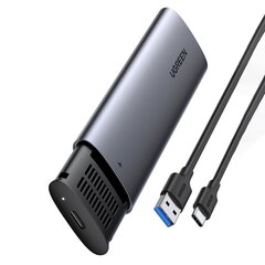 Kõvakettakapp, Ugreen CM4001, M.2 B-Key SATA 3.0, hall hind ja info | Väliste kõvaketaste ümbrised | kaup24.ee