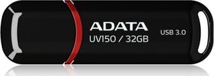 ADATA UV150 32 GB, USB 3.0, Black hind ja info | Mälupulgad | kaup24.ee