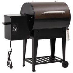 pelletgrill alumise riiuliga, must, 94 cm, raud hind ja info | Grillid | kaup24.ee