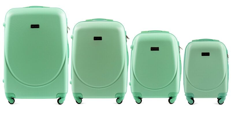 4-osaline kohvrite komplekt Wings 310-4, roheline hind ja info | Kohvrid, reisikotid | kaup24.ee