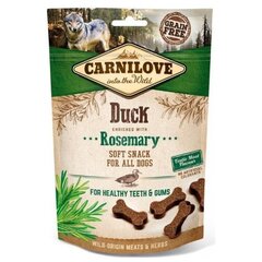 Carnilove Dog Snack Duck & Rosemary maiused koerale 200g hind ja info | Maiustused koertele | kaup24.ee