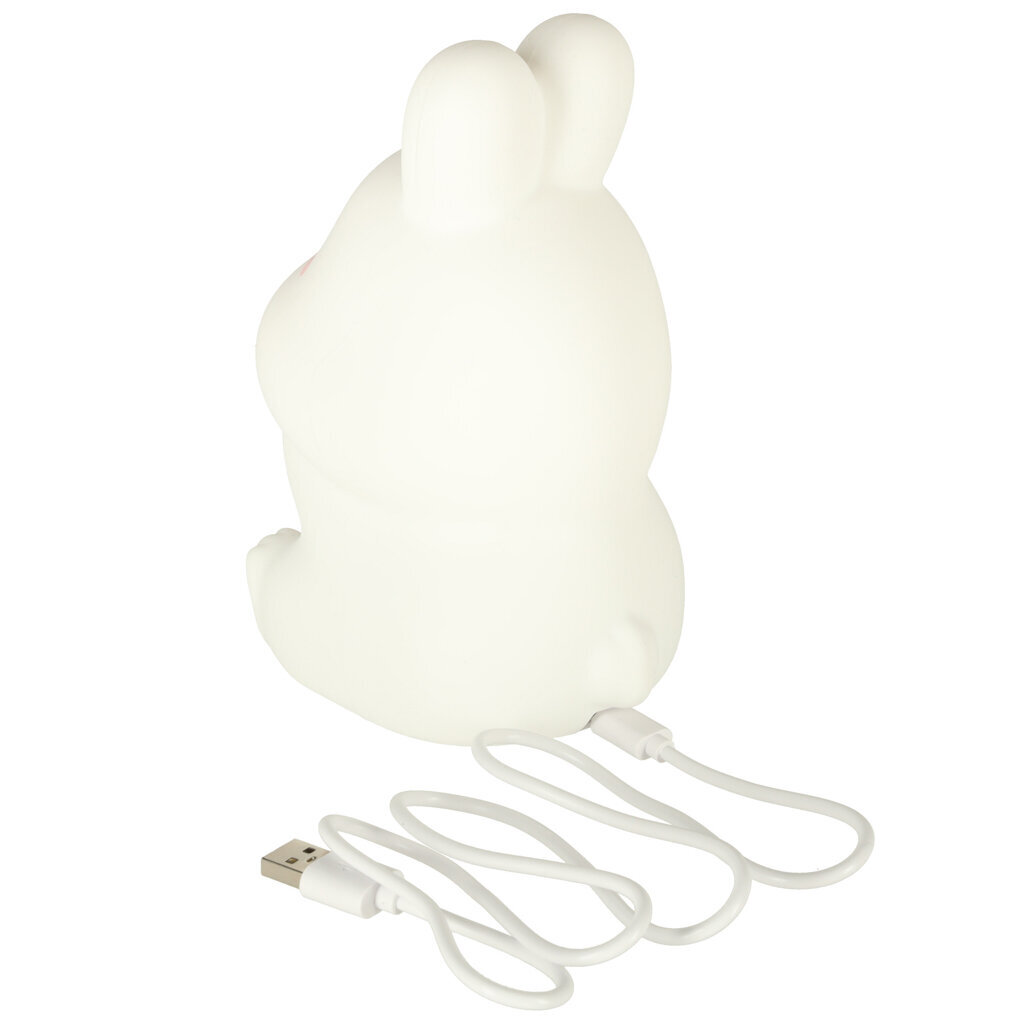 Silikoonist LED öölamp "Bunny", valge hind ja info | Lastetoa valgustid | kaup24.ee