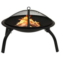 kaks ühes tulease ja grill, 56x56x49 cm, teras hind ja info | Grillid | kaup24.ee