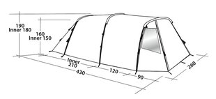 Палатка Easy Camp Huntsville 400, зеленая цена и информация | Палатки | kaup24.ee