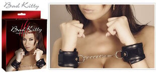 Käerauad Bad Kitty Handcuffs, must hind ja info | BDSM ja fetish | kaup24.ee