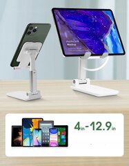 TABLET HOLDER STANDER FOLDABLE 4-13" настольная подставка черный цена и информация | ТВ-тюнеры | kaup24.ee