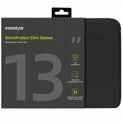 INNOSTYLE SÜLEARVUTI KOTT 13" VEEKINDEL ÜMBRIS OMNIPROTECT SLIM MUST hind ja info | Arvutikotid | kaup24.ee