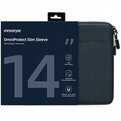 INNOSTYLE 14" НОУТБУК СУМКА ВОДОНЕПРОНИЦАЕМЫЙ ЧЕХОЛ OMNIPROTECT ТОНКИЙ СИНИЙ цена и информация | Рюкзаки, сумки, чехлы для компьютеров | kaup24.ee