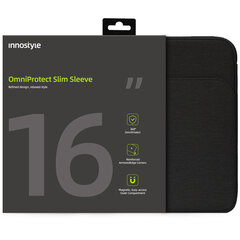 INNOSTYLE 16" SÜLEARVUTI KOTT VEEKINDEL ÜMBRIS OMNIPROTECT SLIM MUST hind ja info | Arvutikotid | kaup24.ee