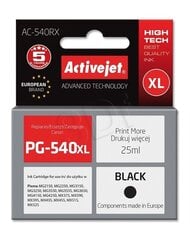 Чернила Activejet AC-540RX для принтера Canon; Замена Canon PG-540 XL; Премиум; 25 мл; черный цена и информация | Картриджи для струйных принтеров | kaup24.ee
