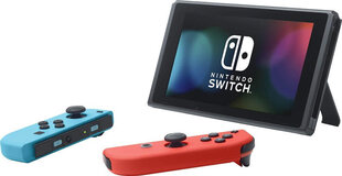 Mängukonsool Nintendo Switch V2 32GB, sinine/punane + Joy-Con juhtpuldid hind ja info | Mängukonsoolid | kaup24.ee