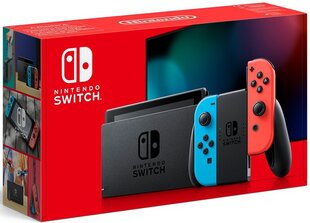 Nintendo Switch V2, 32GB, Синий/Красный (2019) цена и информация | Игровые приставки | kaup24.ee