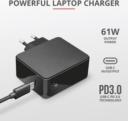 Laadija Trust Maxo 61 W USB-C Apple'i jaoks hind ja info | Sülearvutite laadijad | kaup24.ee