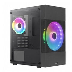 Блок полубашня ATX Galileo Aerocool ATOMICLITEBKV2 Чёрный цена и информация | Корпуса | kaup24.ee