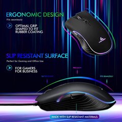 Lycander LMC380 Gaming Mouse, juhtmega, optilised USB -hiired reguleeritava DPI -ga, kuni 6400, 7 nuppu, LED, 1, 5 m kaabel hind ja info | Hiired | kaup24.ee