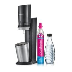 Машина для приготовления соды SodaStream Crystal 3 0 QC, черный, черный, включая 1 стеклянную бутылку (1016411410) цена и информация | Аппараты для газирования воды | kaup24.ee