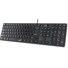 TASTATURA GENIUS USB, 104 maitse (šokolaadistiil), must, "SlimStar 126" "31310017400" (timbru verde 0,8 lei) цена и информация | Клавиатуры | kaup24.ee