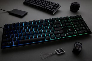 Mehaaniline klaviatuur Ducky One 3, klassikaline täissuuruses Hotswap Cherry MX must, RGB, PBT klahvistikud цена и информация | Клавиатуры | kaup24.ee