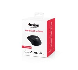 Беспроводная мышь Fusion FWM-100 | 1600 dpi | черный цена и информация | Мыши | kaup24.ee