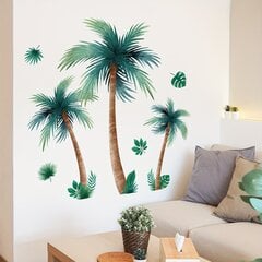 'Наклейки на стену из кокосовой пальмы' цена и информация | Декоративные наклейки | kaup24.ee