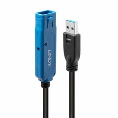 USB-kaabel LINDY 43158 8 m Sinine Must - hind ja info | USB jagajad, adapterid | kaup24.ee