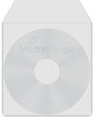 MediaRange CD-ümbrikud plastikust Plastic Sleeves for CD/DVD/BD 50tk. цена и информация | Чехлы для внешних жестких дисков | kaup24.ee