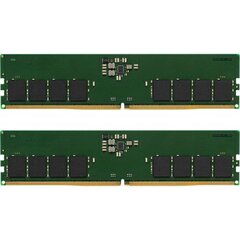 Kingstoni DDR5 4800 MHz mitte-ECC puhverdamata DIMM CL40 1RX8 1,1 V 288-pin 16Gbit (2 x 16BG) hind ja info | Operatiivmälu (RAM) | kaup24.ee