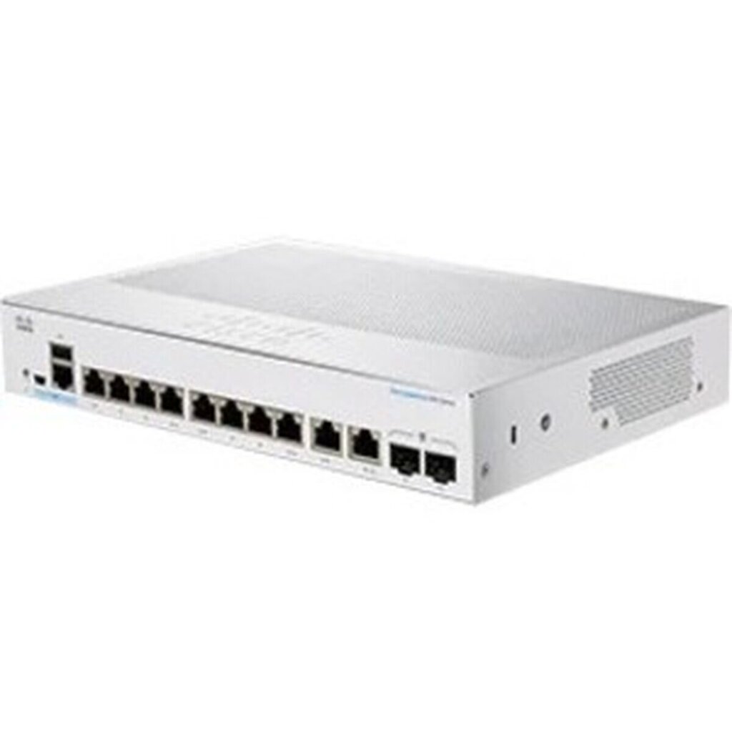 Lüliti CISCO CBS350-8T-E-2G-EU Valge цена и информация | Lülitid (Switch) | kaup24.ee